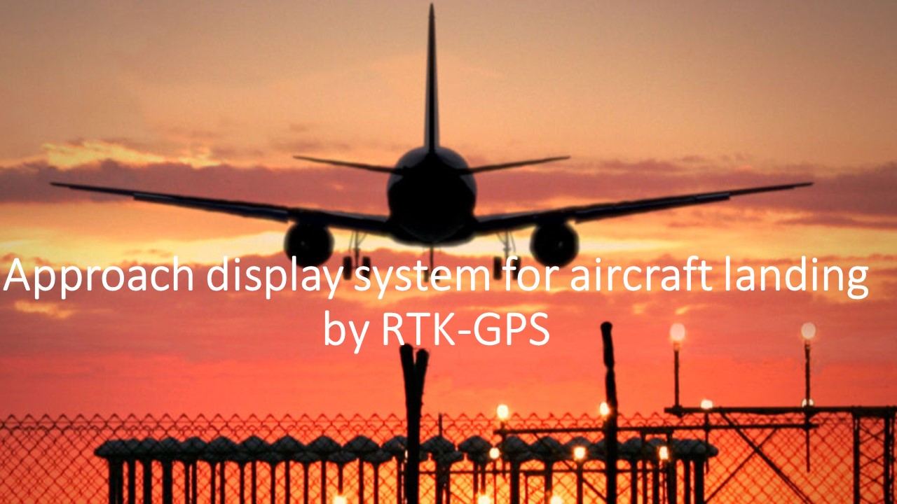 Approach display system for aircraft landing by RTK-GPS